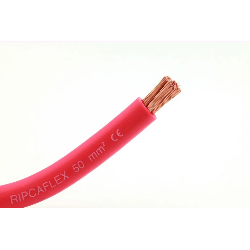 Batterikabel 50mm2 - Rød