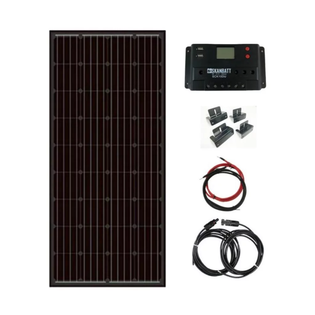 SKANBATT Solcellepakke HYTTE - Mini - 12V - 80W