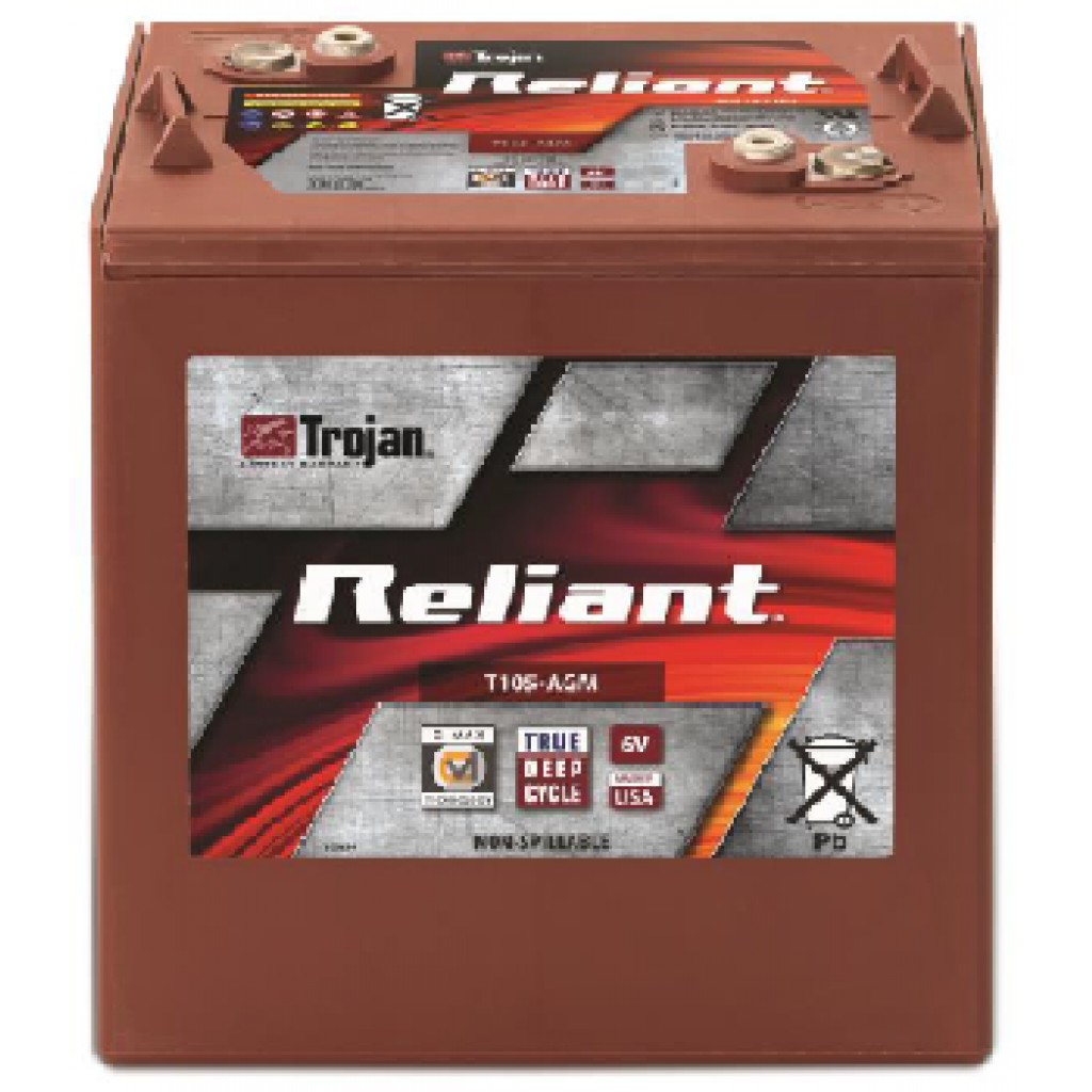 TROJAN AGM Deep Cycle Traksjonsbatteri 6V 217AH (262x179x273mm ...