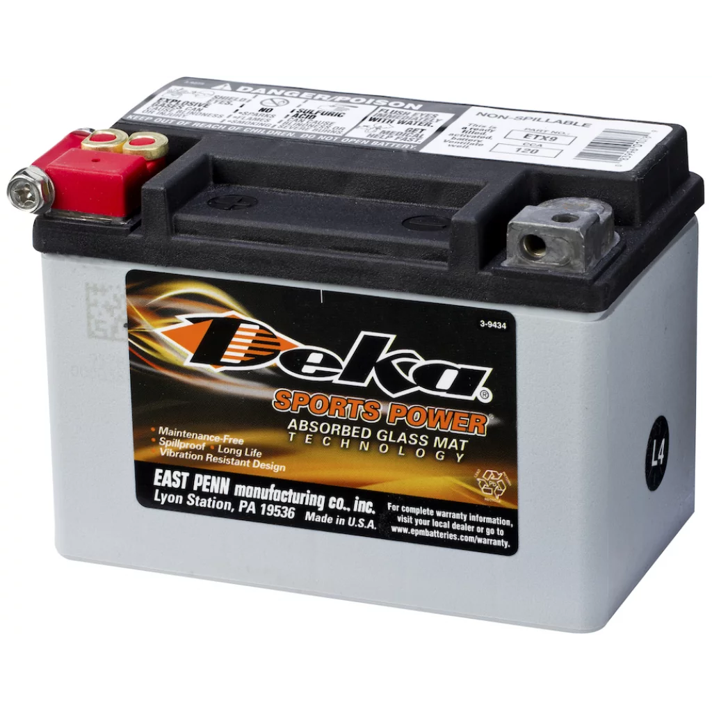 DEKA MC Batteri 12V 8AH 120CCA (150x88x106mm) +venstre