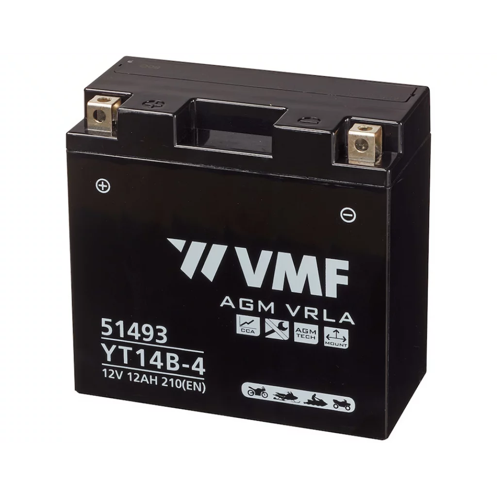 VMF MC Batteri 12V 12AH 210CCA (150x69x145) +venstre | YT14-B4 | YT14B-BS