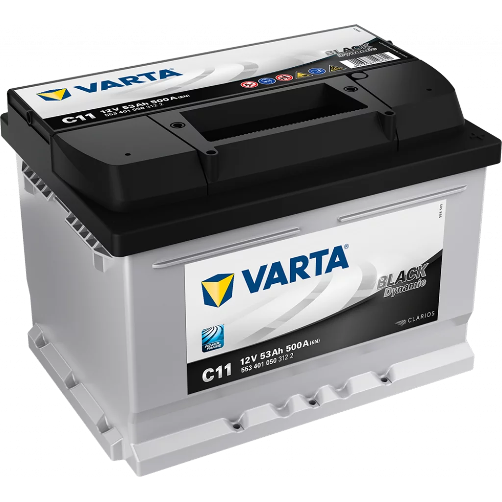 VARTA Startbatteri Black Dynamic C11 12V 53AH 500CCA (242x175x175/175) +høyre