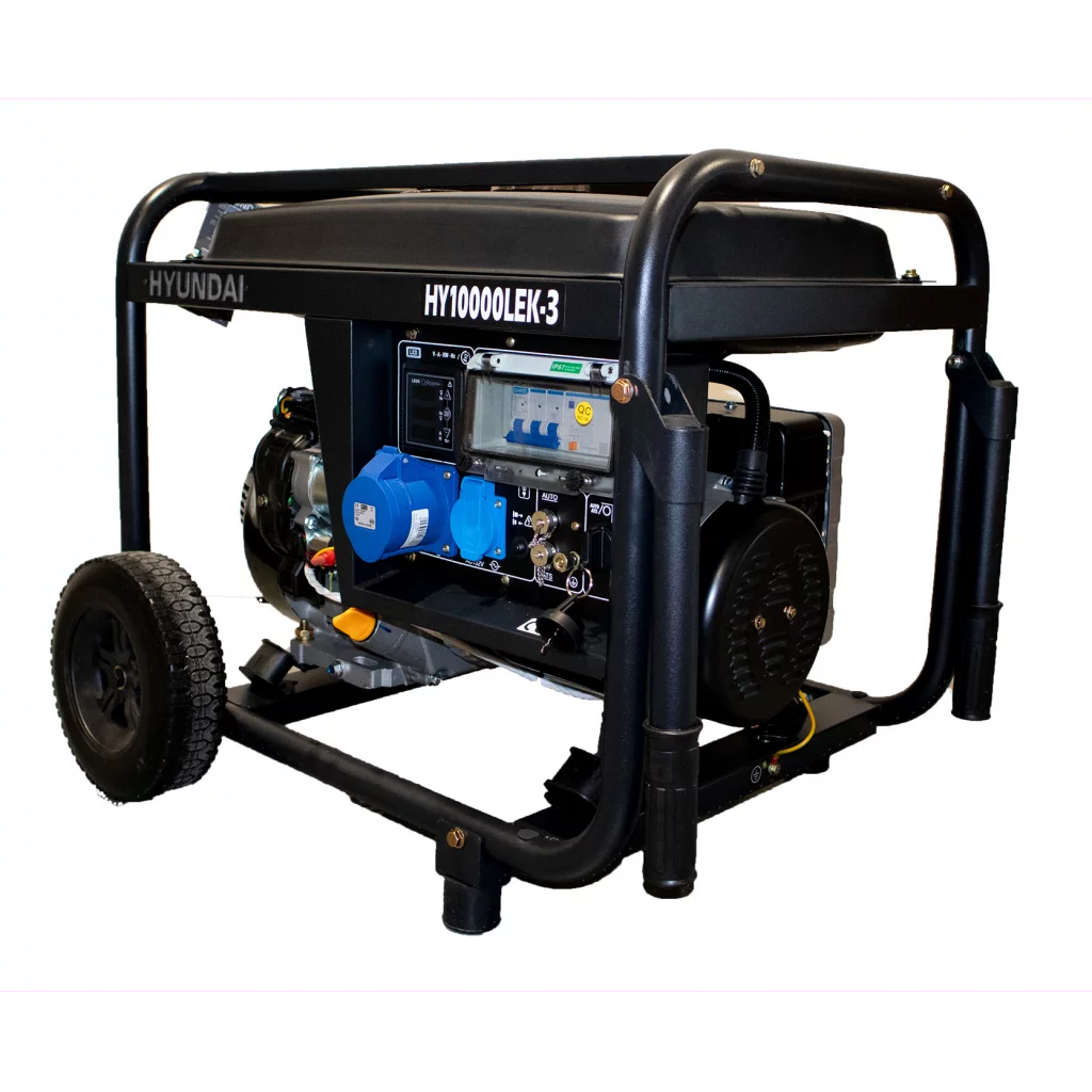HYUNDAI HY10000LEK-3 Strømaggregat 10kVA - 230V 3-FAS - BENSIN