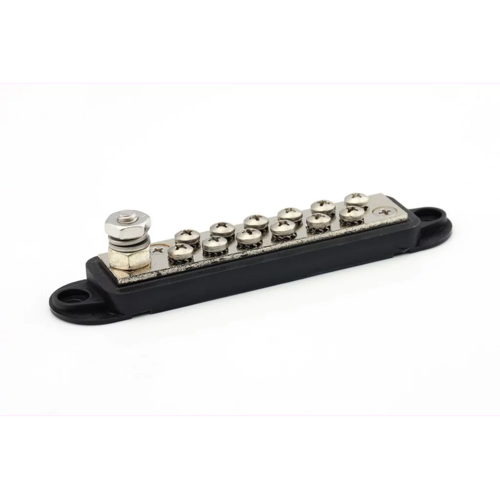 Strømfordeling 12 punkter M6 - Sort