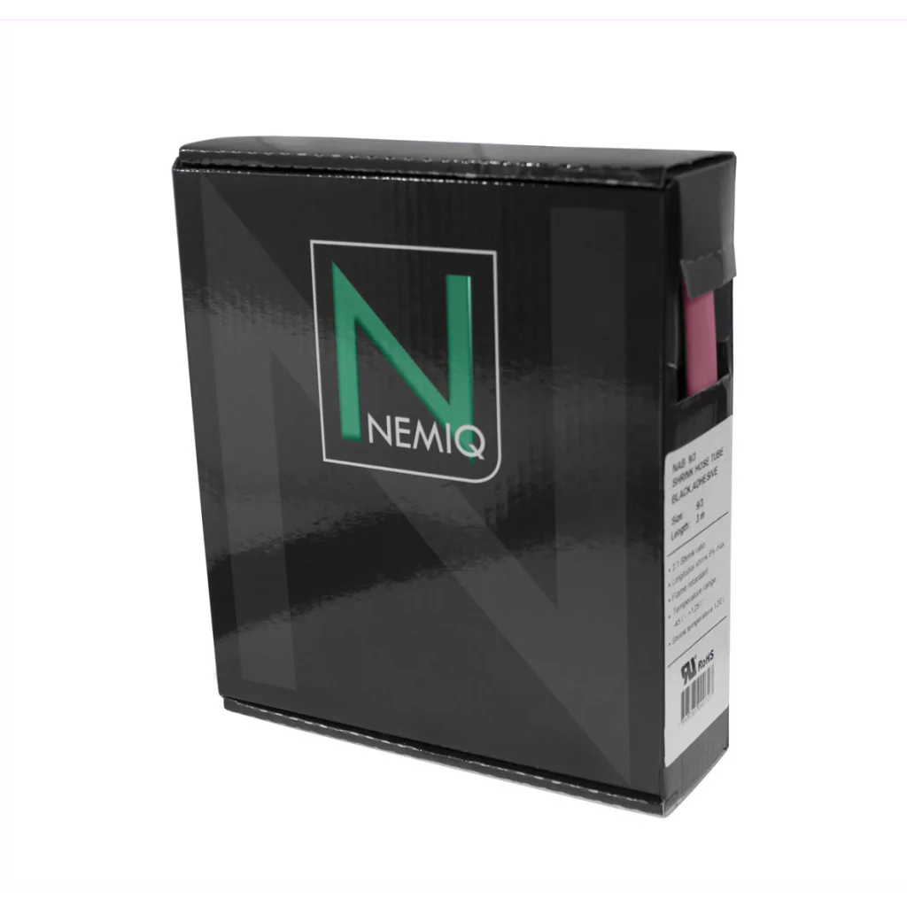 Krympeslange u/lim 6,4mm 2:1 - 10m i eske