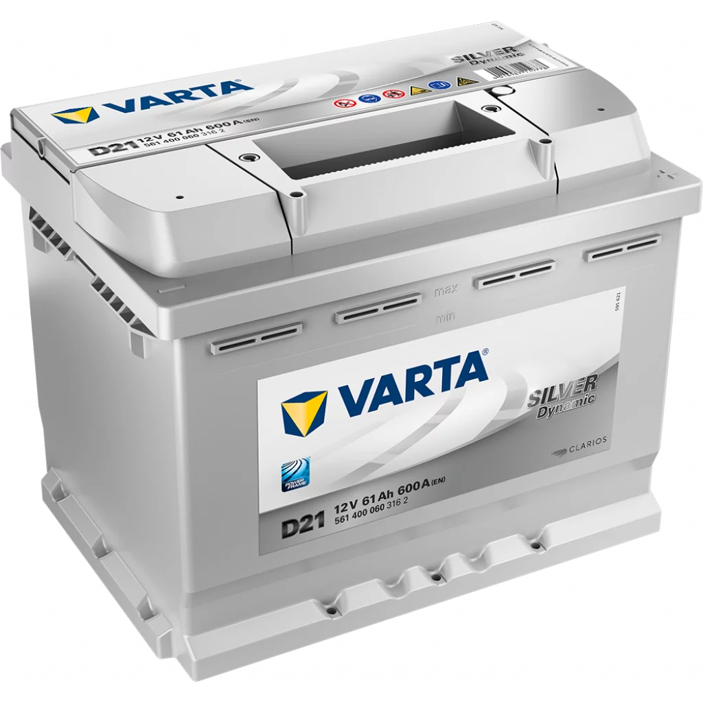 VARTA Silver Dynamic Batteri 12V 61AH 600CCA (242x175x175/175mm) +høyre D21
