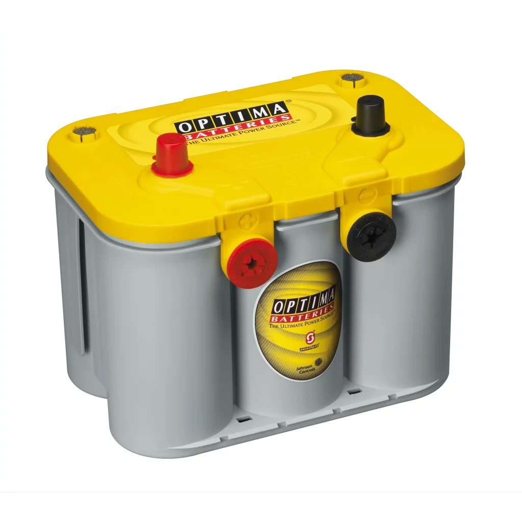OPTIMA AGM Yellow Top 12V 55AH 765CCA (255x174x205mm) +venstre 8014-254