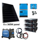 skanbatt-victron-kraftpakke-230v-8000va-2680w-8x335w-solceller-med-lithium-heat-batterier-15.36kwt-og-hyundai-6500w-aggregat