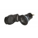 din-12-24v-uttak-for-innfelling-m-lokk-med-fjar-16a-12-24v-sort