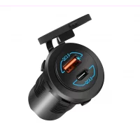 stikkontakt-sigarettenneruttak-innfelt-rund-usb-a-og-usb-c