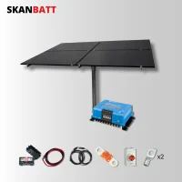 skanbatt-solcellepakke-bakkestativ-48v-1640w-4x410w-rammepanel-victron-mppt-35a